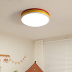 Arisha Modern LED Flush Mount Ceiling Light Red Living Room Bedroom