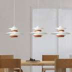 Valentina Modern Pendant Light Black/White/Wood Metal Dining Room