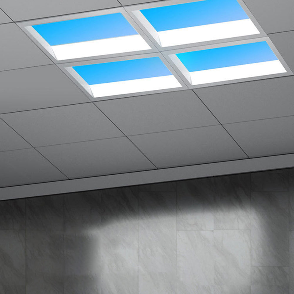 Arisha Modern Remote Control Flush Mount Ceiling Light, Black