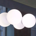 Valentina Modern Bubble Sphere Flush Mount Ceiling Light Glass Bedroom