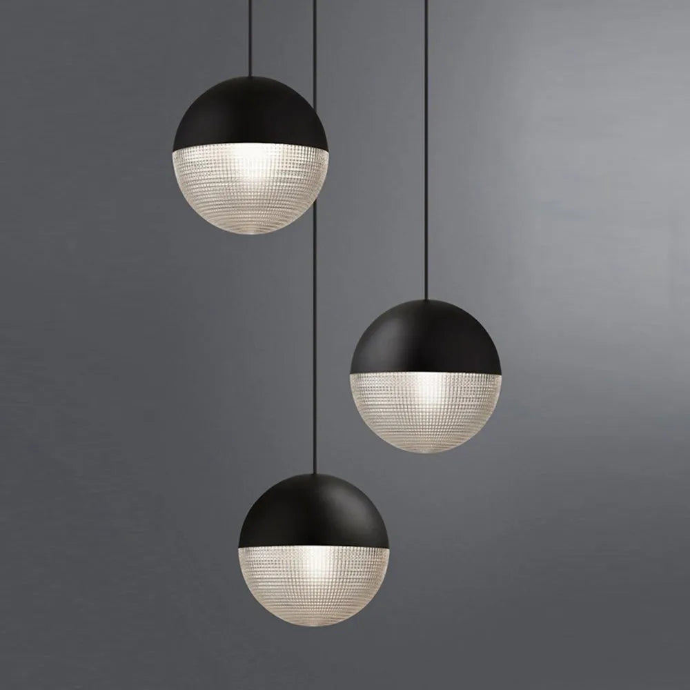 Valentina Vintage Pendant Light, Black & Gold