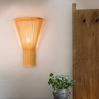 Muto Led Wall Mounted Bedside Lamp, Rattan/, Bedroom