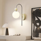 Valentina Modern LED Indoor Wall Lamp Red/Coffee Metal/Glass Bedroom