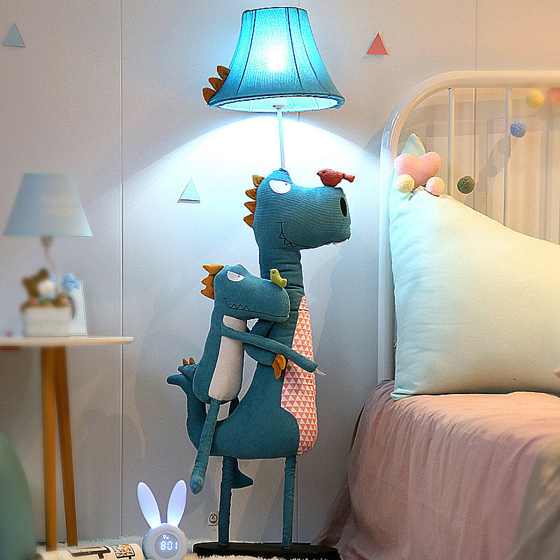 Minori Modern Dinosaur Metal/Fabric Floor Lamp
