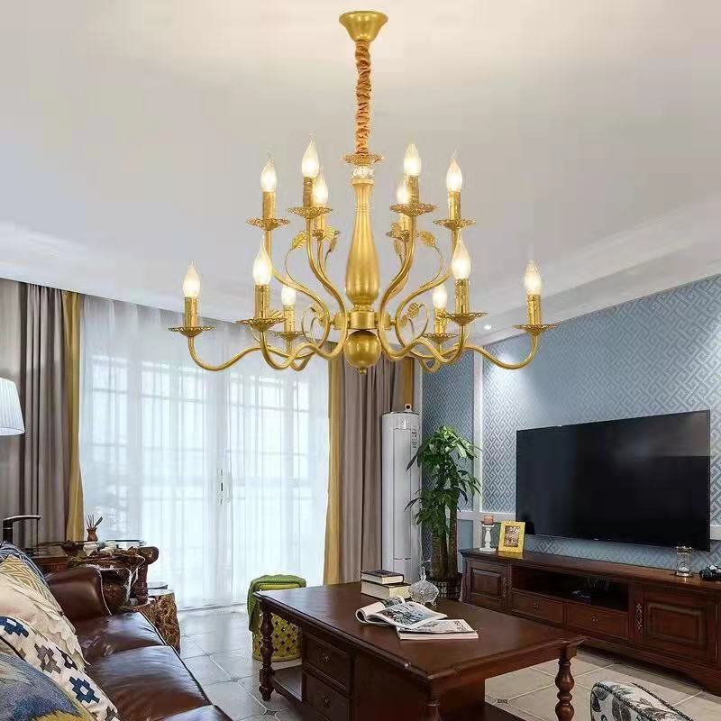 Silva Chandelier  Rustic Glass Living Room Bedroom