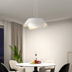 Arisha Art Deco Flower Shape Pendant Light, White