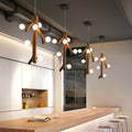 Epoch Nordic LED Chandelier Wood Living Dining Room Bedroom