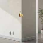 Arisha Art Deco Flush LED Plaster Wall Lamp, White