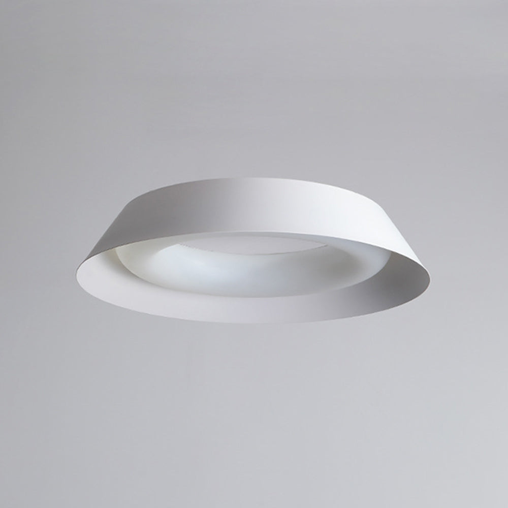 Arisha Nordic Bowl Metal/ Flush Mount Ceiling Light, White