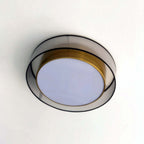 Arisha Nordic Modern Round LED Flush Mount Ceiling Light, Gold Copper