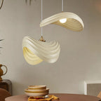 Ritta Wabi-Sabi Minimalisme Ripple Pendant Light, Resin&Metal