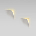 Aria Modern Recessed Metal/Plaster LED Wall Lamp, White