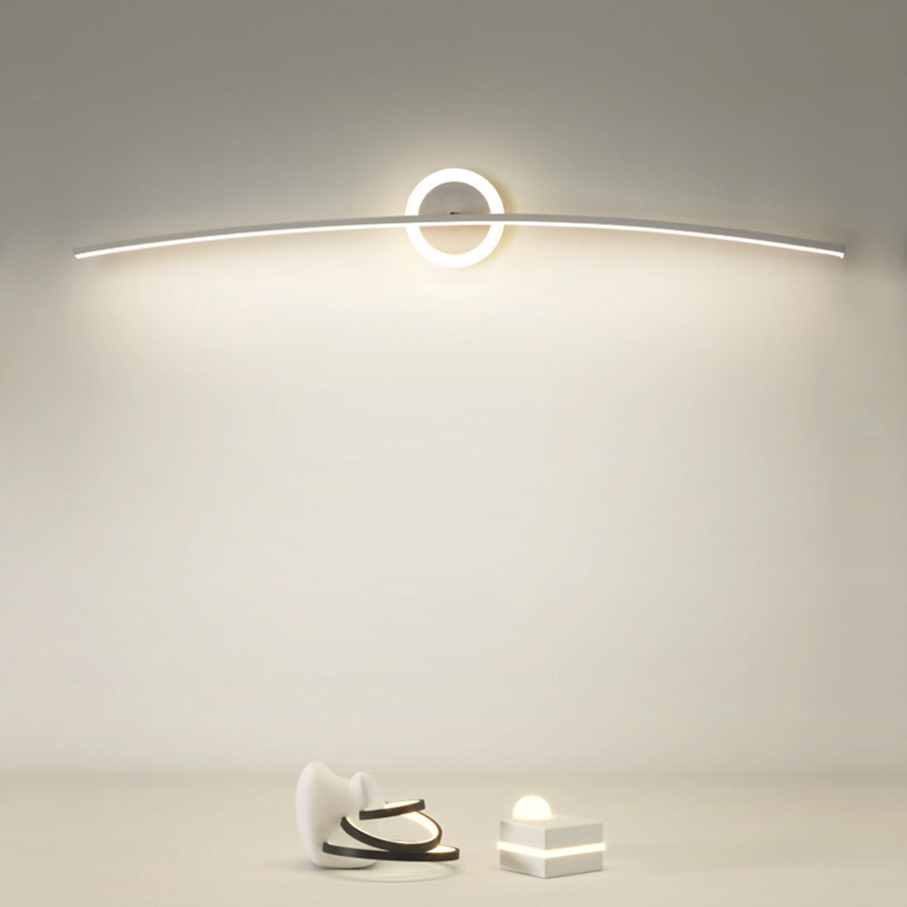 Arisha Modern Linear Metal Wall Lamp, White