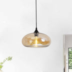 Valentina Modern Bread Shaped Glass Pendant Light, 6 Colour