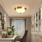 Arisha Flush Mount Ceiling Light  Brass Retro LED Living Room Bedroom