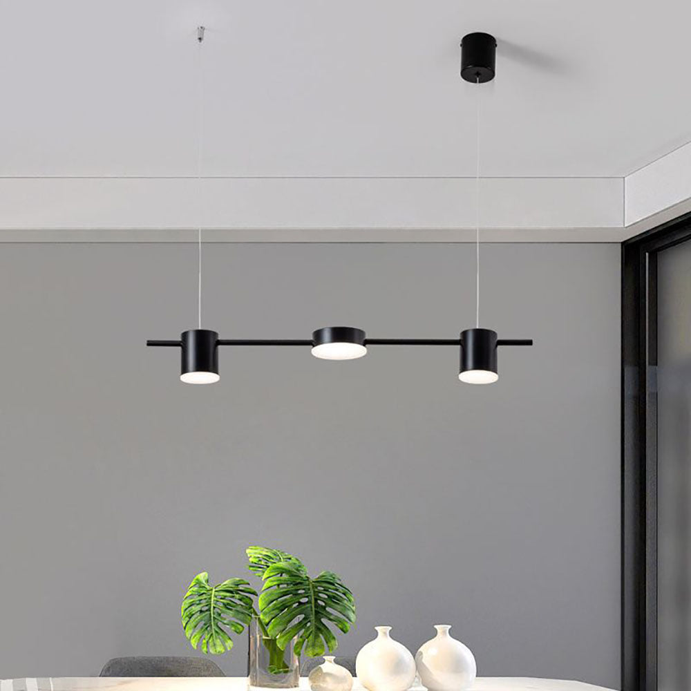 Arisha Minimalist Multi Metal Pendant Light, Black/Gold