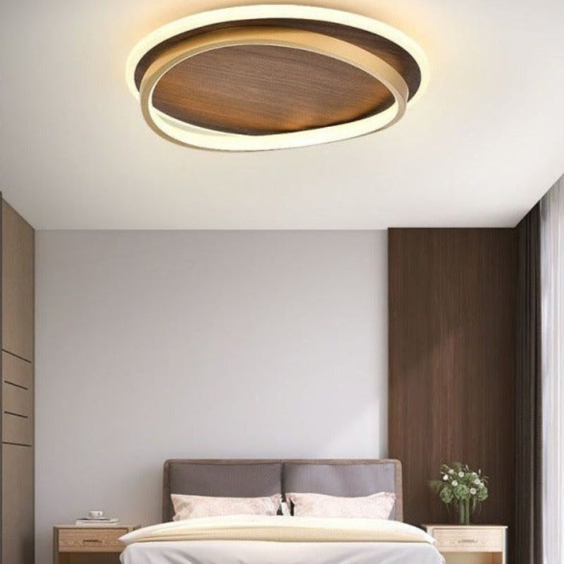 Arisha Modern Rund Dimmable Ceiling Light Gold Metal Bedroom