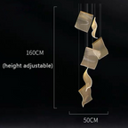 Arisha Luxury Artistic Chandelier, Gold