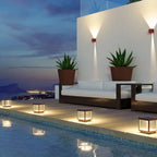 Ferra Contemporary Solar Rechargeable Outdoor Floor Lamp