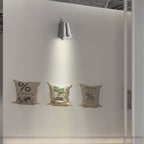 Ray Industrial Metal Bell Shaped Indoor Wall Lamp, Black/Grey/Coppery/Aluminum