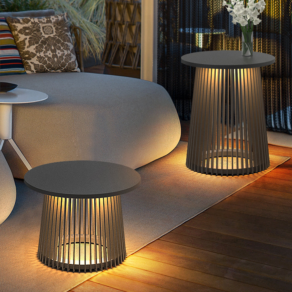 Ray Table Metal Rechargeable/Solar Metal& Outdoor Floor Lamp