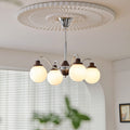 Valentina French LED Chandelier Chrome Gold Living Room/Bedroom