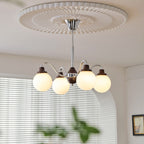 Valentina French LED Chandelier Chrome Gold Living Room/Bedroom
