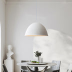 Valentina Modern Semi Resin Pendant Light, Grey/Black/White