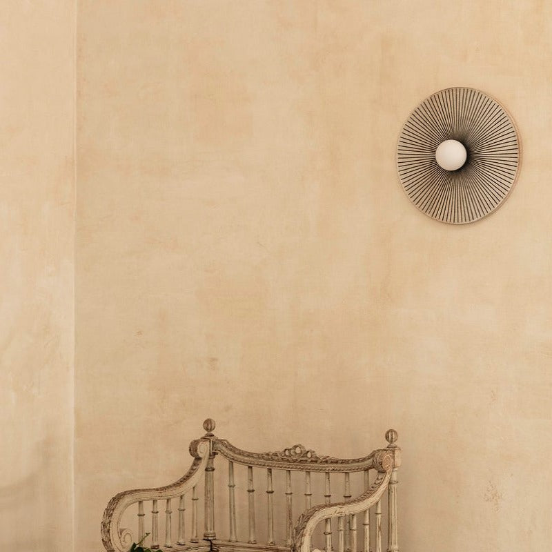 Valentina Vintage Indoor Wall Lamp Circle Resin Living Room Bedroom