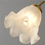 Arisha Retro LED Indoor Wall Lamp Gold  Glass  Flower-shaped Design  Bedroom