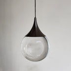 Aria Minimalist Moon Metal Pendant Light,Black