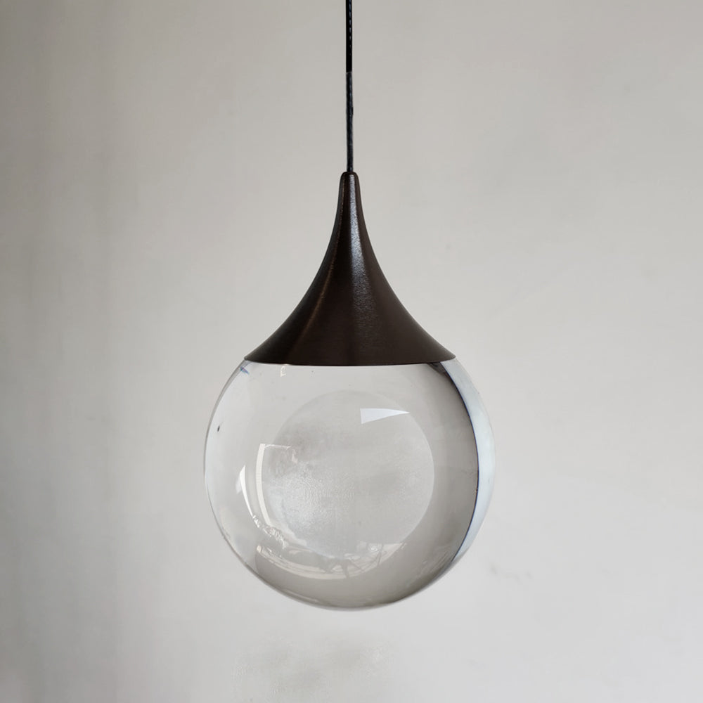 Aria Minimalist Moon Metal Pendant Light,Black