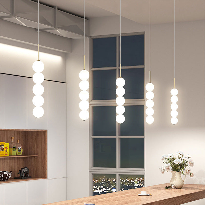 Valentina  Pendant Light White Bubble Nordic