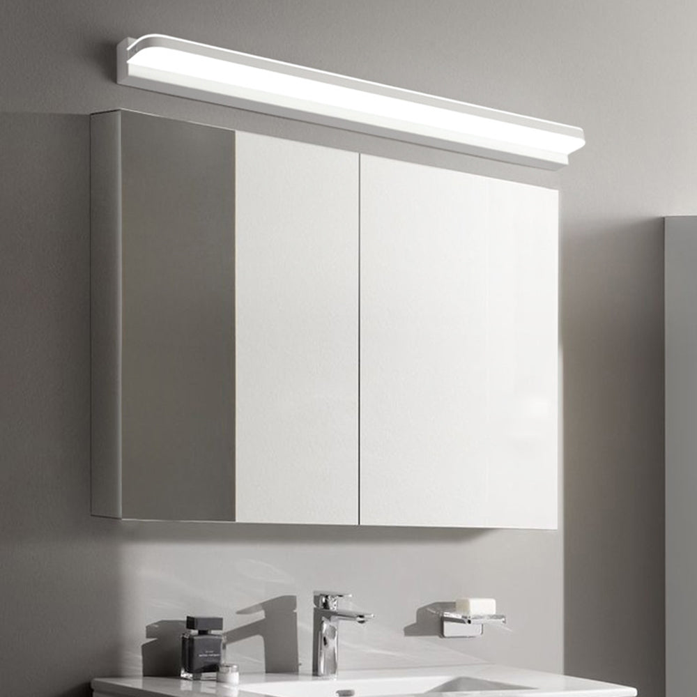 Arisha Wall Lamp Rectangular Modern, Mirror, Black/White/Chrome/Gold, Bathroom