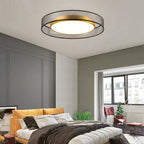 Arisha Nordic Modern Round LED Flush Mount Ceiling Light, Gold Copper