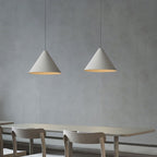 Arisha Minimalist Cone Metal Pendant Light, Grey