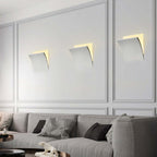 Aria Modern Recessed Metal/Plaster LED Wall Lamp, White