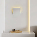 Aria Modern Recessed Metal/Plaster LED Wall Lamp, White