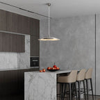 Arisha  kitchen  Pendant Light White& Nickel Post Modern