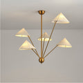 Silva Retro Simple LED Chandelier Metal Brass 5 Light Living Room/Kitchen