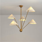 Silva Retro Simple LED Chandelier Metal Brass 5 Light Living Room/Kitchen