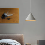 Arisha Minimalist Cone Metal Pendant Light, Grey