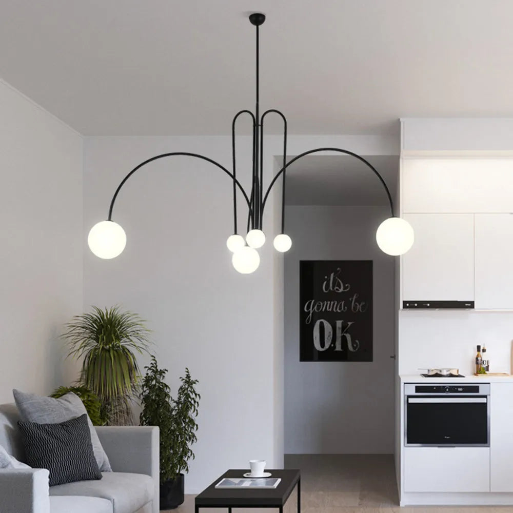Monica Pendant Light Double Layer Glass Bubble