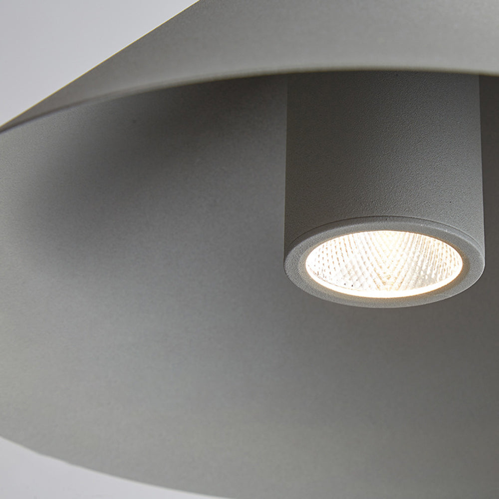 Arisha Minimalist Cone Metal Pendant Light, Grey