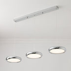 Aria Modern Minimalist Pendant Light Red Black Silver Metal Bedroom