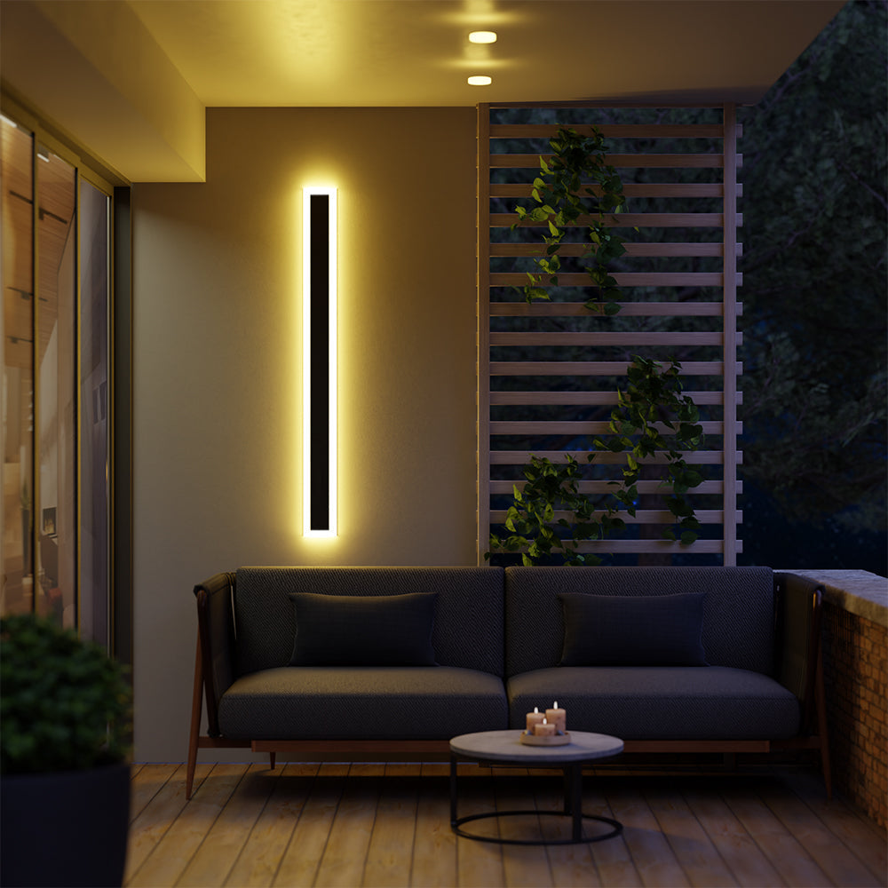Vynn Wall Light Outdoor Modern Waterproof LED Black/White - Kingsley Beaumont