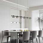 Arisha Modern Linear Metal Pendant Light,Black