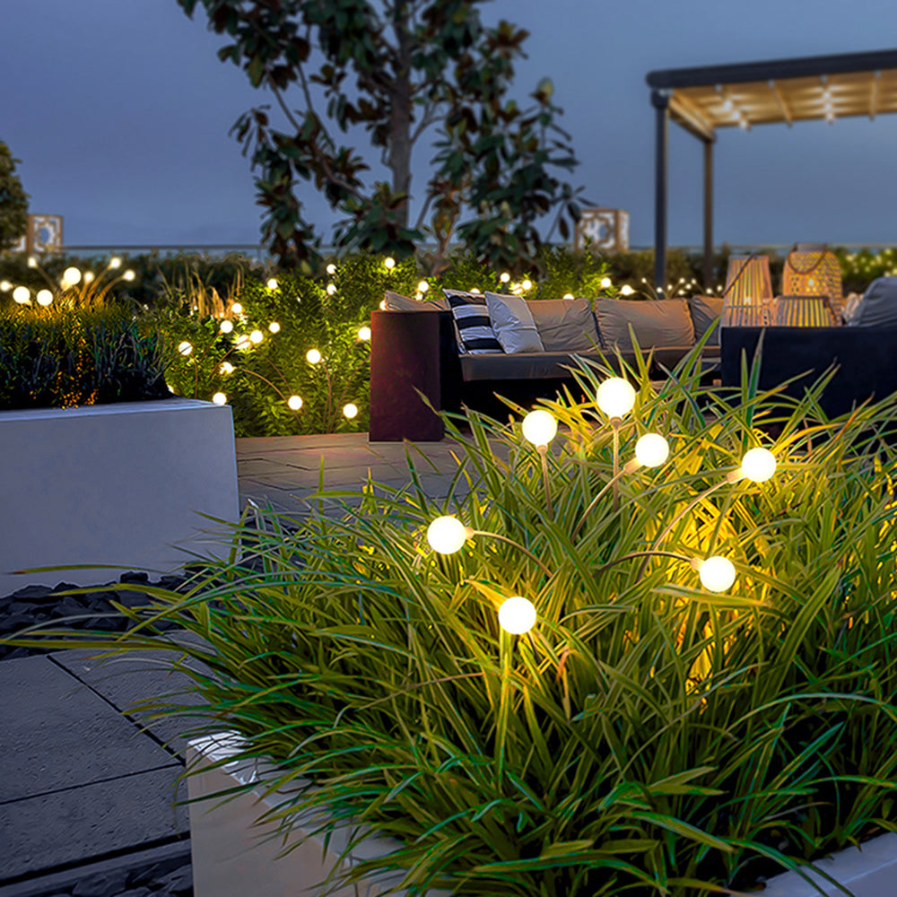 Ray Modern Metal Firefly Multi Lamp holder Outdoor Decoration Post Light