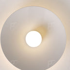 Arisha Modern Flush Mount Ceiling Light White Red Black Metal Balcony