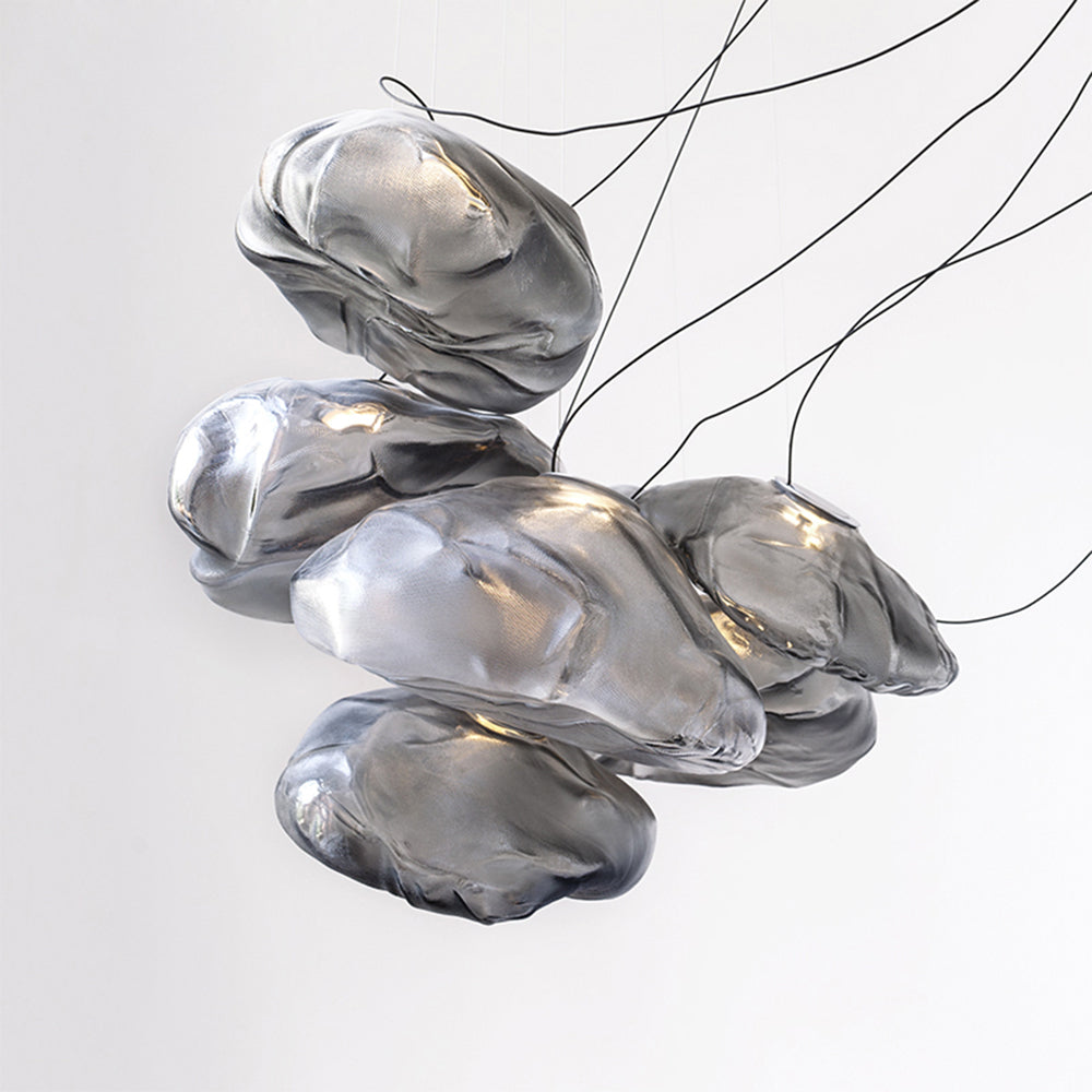 Avi Minimalist Spherical Glass Pendant Light, 3 Colour